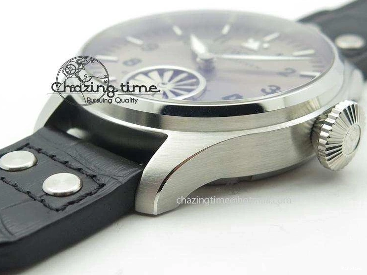 MIROTIME 0429 Compact Big Pilot “Markus Buhler” IW5003 Turbine V6F Best Edition Grey Dial On Leather Strap A 7314